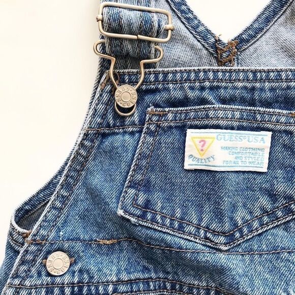 Vintage Baby guess baggy denim overalls 18m - Picture 2 of 7